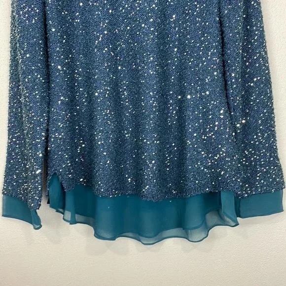 Soft Surroundings Knit Sequin Sweater - Picture 3 of 11